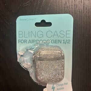 New Prime Connect Silver Bling Case for Airpods Gen 1/2